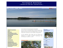 Tablet Screenshot of ferienpark-seenland.de